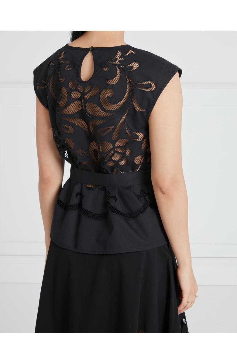 Temperley London Nelle Sleeveless Top, Alternate, color, Black
