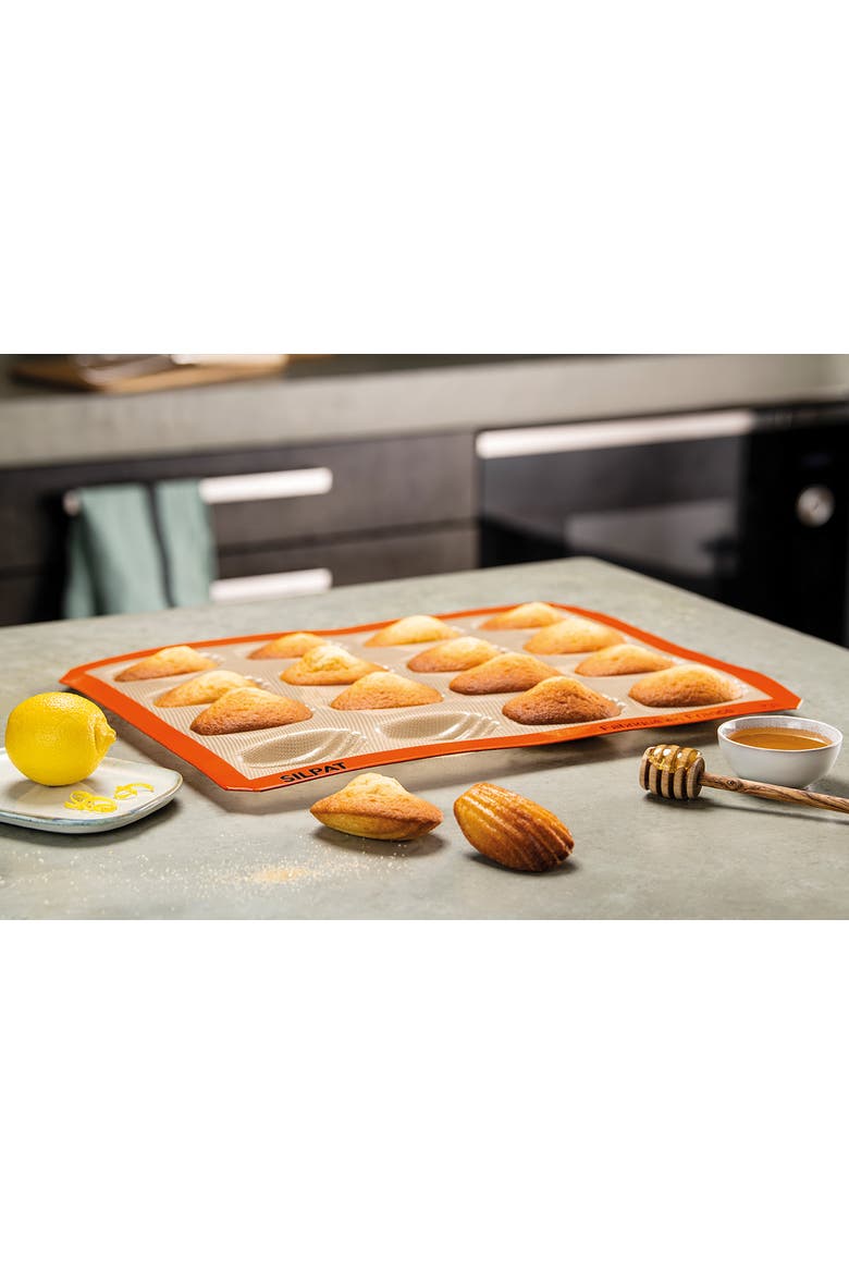 Perfect Non-Stick Madeleine Mold, Alternate, color, Orange