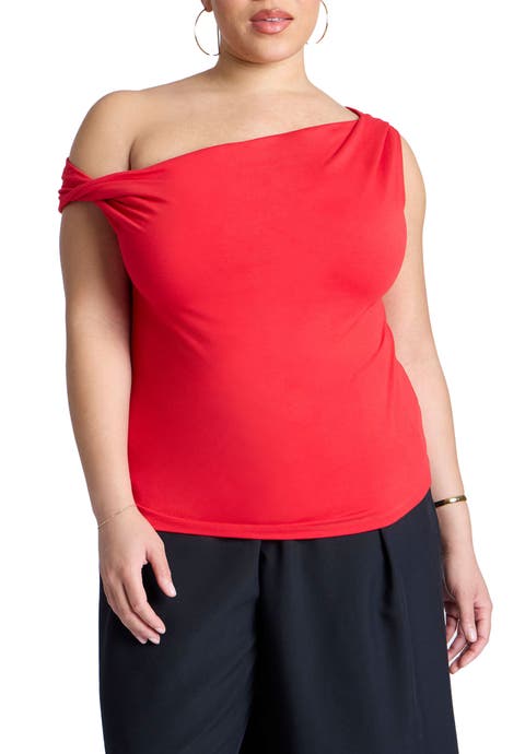 Asym Twist Sleeve Top (Plus)