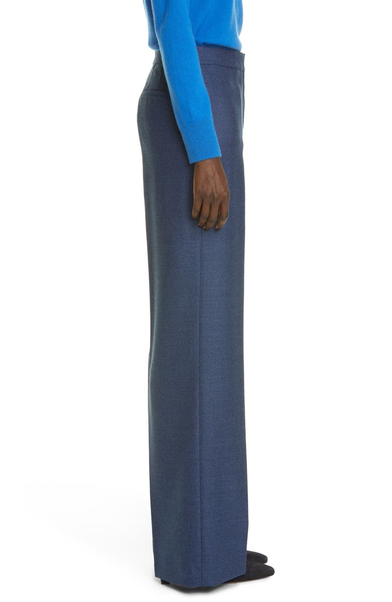 Lafayette 148 New York Dalton Wool & Silk Wide Leg Pants, Alternate, color,