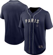 FANATICS Men's Fanatics Navy Paris Saint-Germain Oversized Baseball Jersey