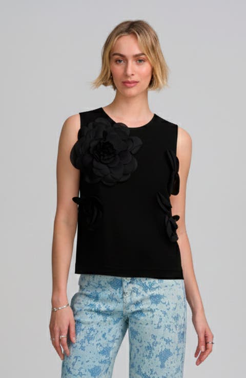 Floral Applique Shell