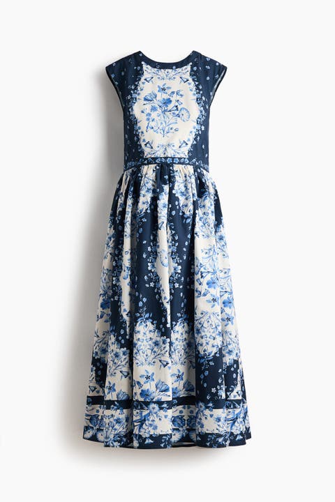 Mama Flared-skirt Nursing Dress