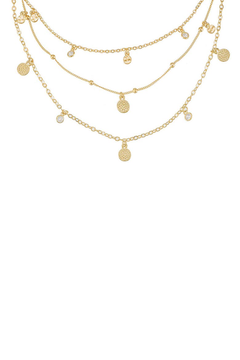 Multistrand Necklace, Alternate, color, GOLD