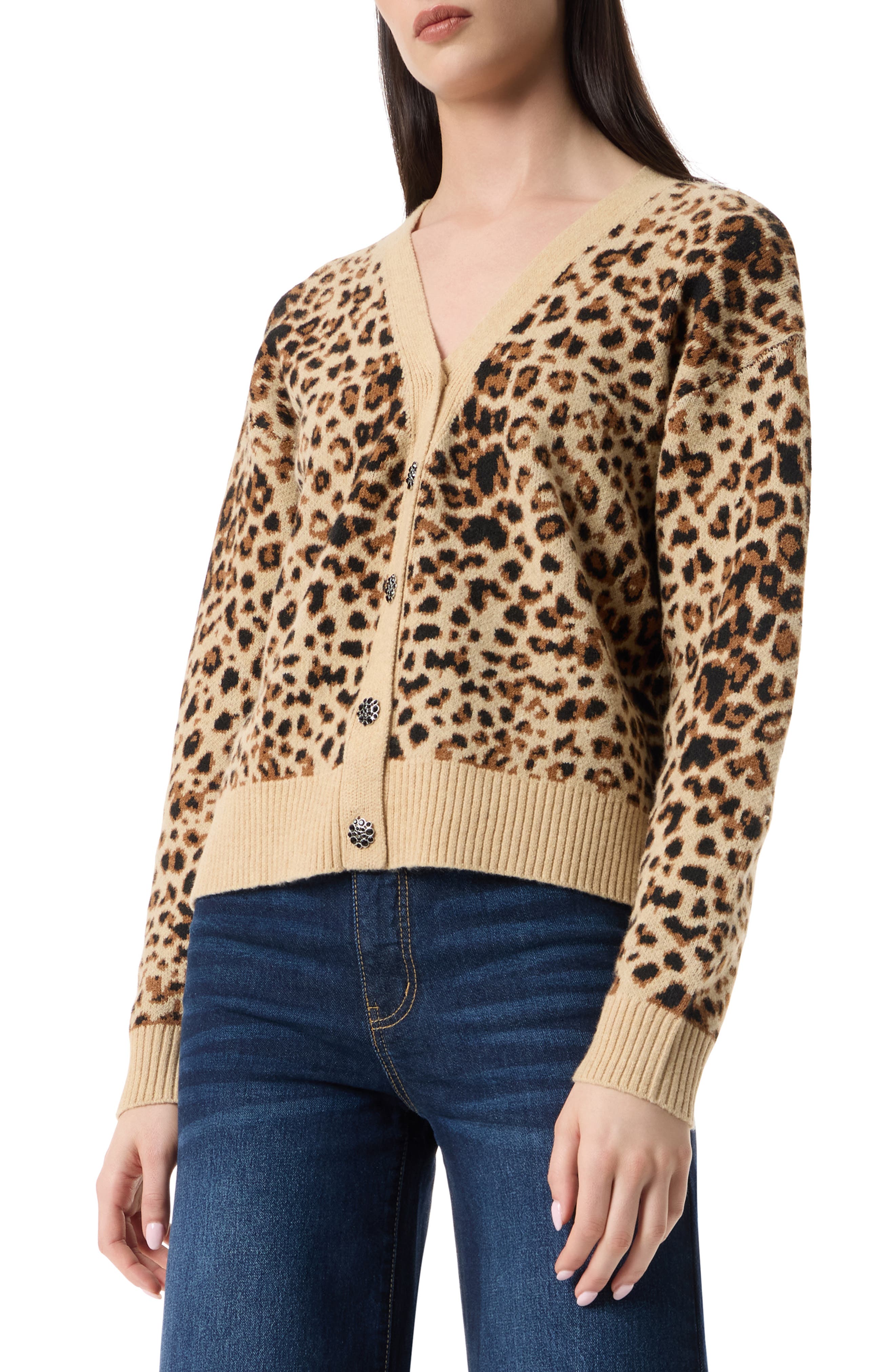 Robert Rodriguez Clio Crystal Embellished Crop Cardigan
