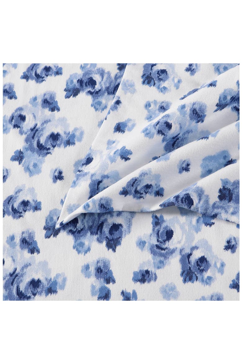 Emelisa Cotton Flannel Sheet Set, Alternate, color, DARK BLUE