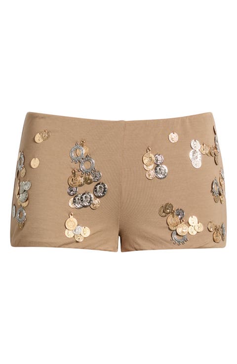 Coin Trim Hot Pants