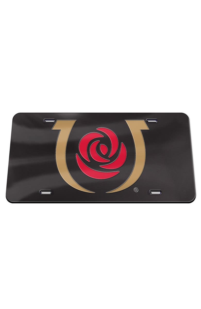 WINCRAFT Black Kentucky Derby Crystal Mirror License Plate, Main, color, Black