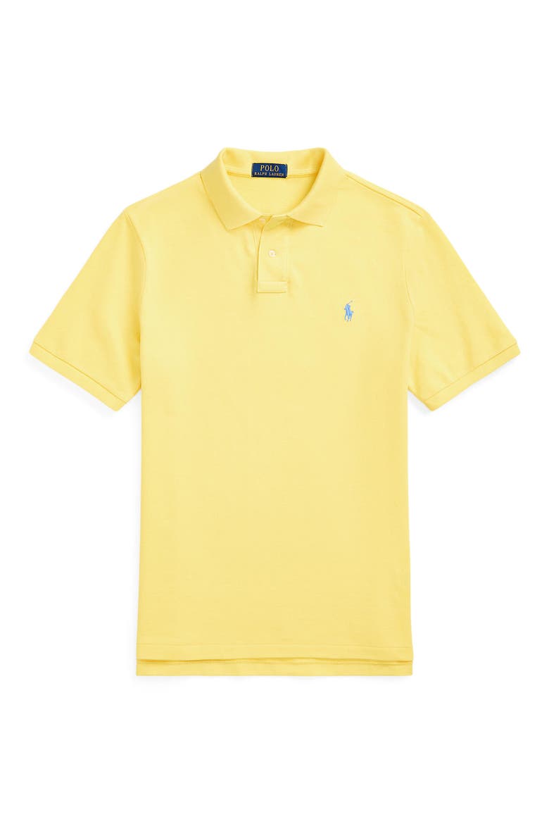 Solid Cotton Polo, Alternate, color, OASIS YELLOW