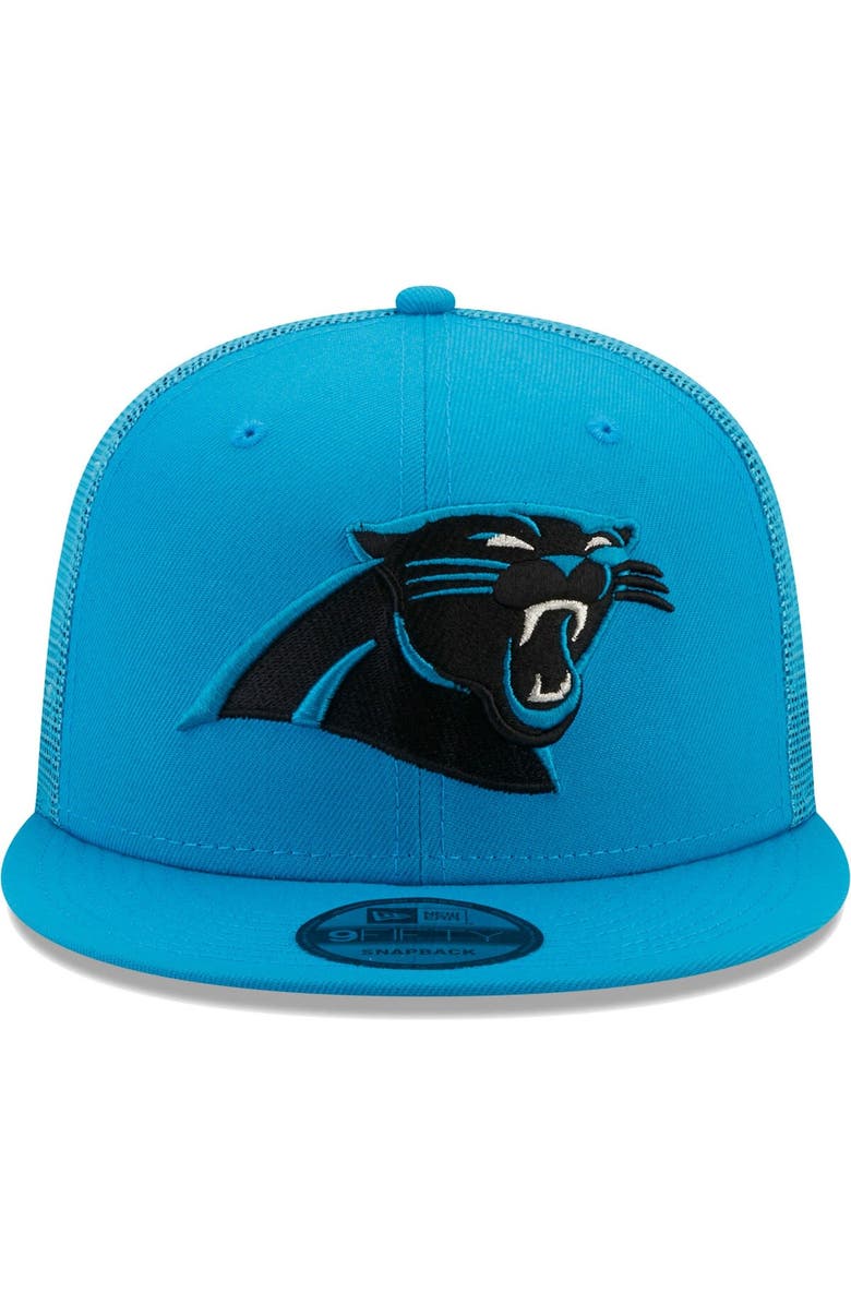 New Era Men's New Era Blue Carolina Panthers Classic Trucker 9FIFTY Snapback Hat, Alternate, color, 