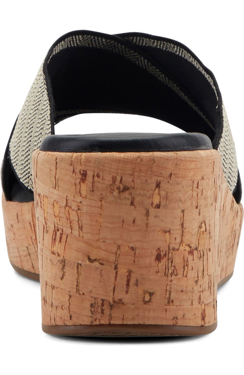 Easy Spirit Fawn Wedge Slide Sandal - Wide Width Available, Alternate, color, Blk01