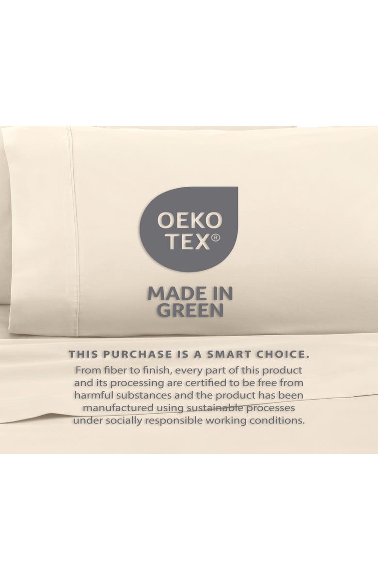 Martex Solid 400 Thread Count Cotton Sateen Sheet Set, Alternate, color, Ivory