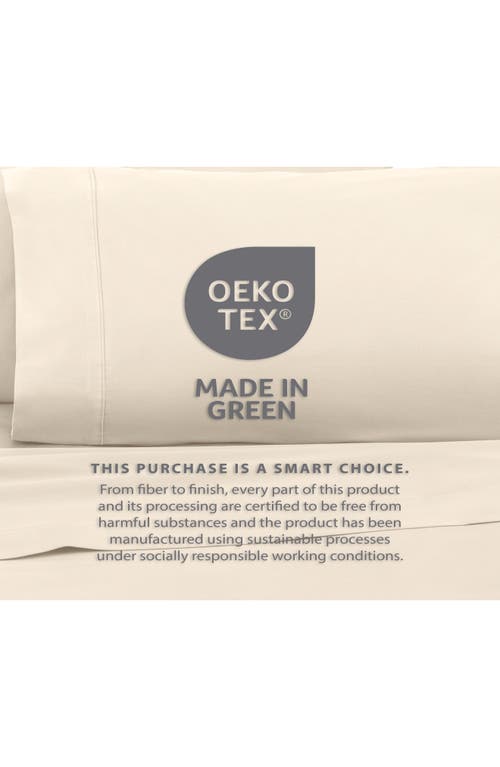 Martex Solid 400 Thread Count Cotton Sateen Sheet Set In Ivory