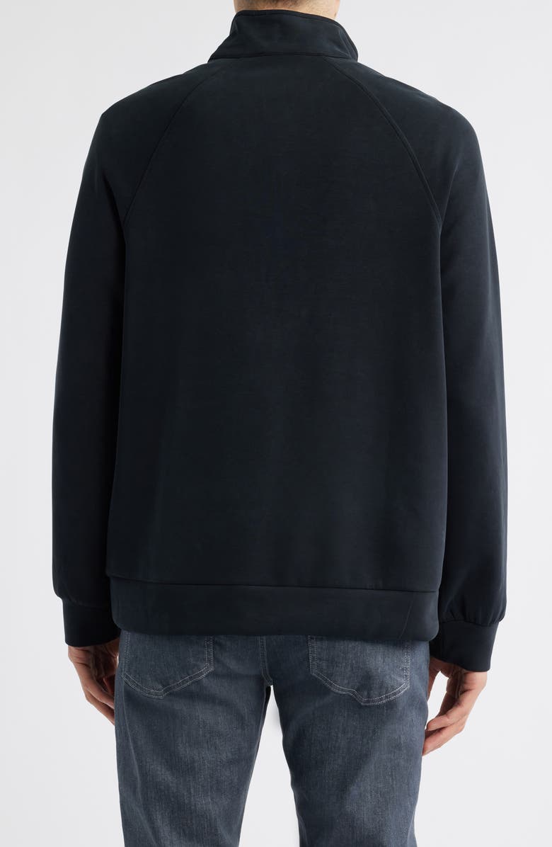 Mavi Jeans Half Zip Sweatshirt, Alternate, color, Jet Black