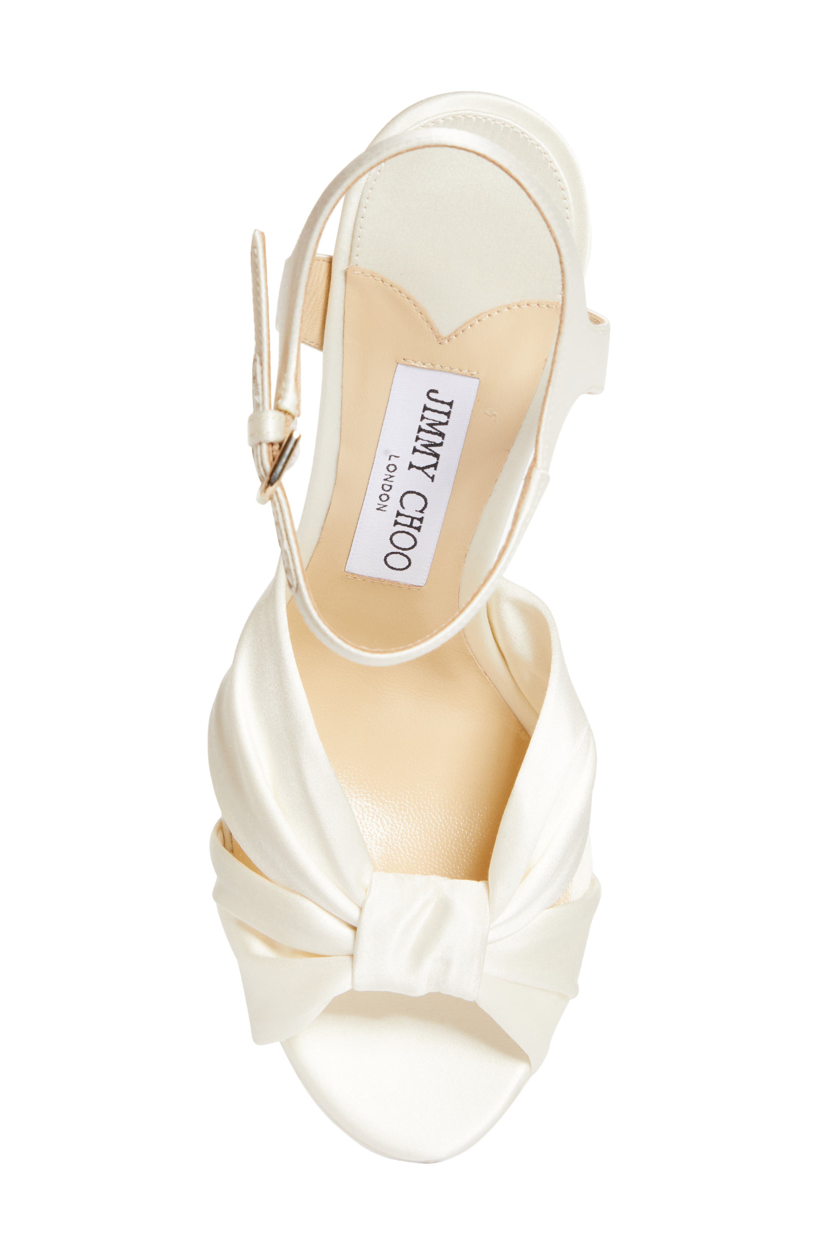 Jimmy Choo Heloise Platform Sandal, Alternate, color, Ivory