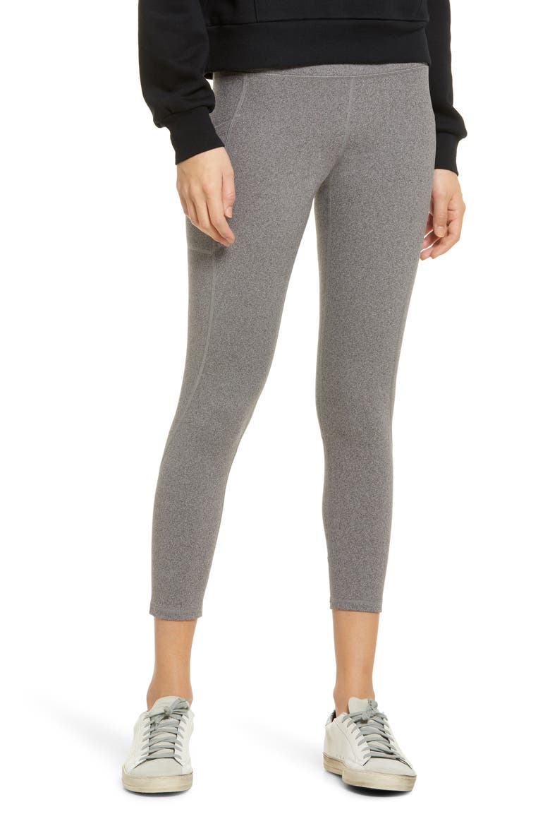 Women's Active Pep Talking Skimmer Pocket Performance Leggings, Main, color, STILL GREY