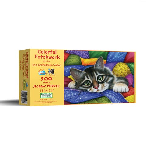 Colorful Patchwork 300 piece Jigsaw Puzzle for Adults