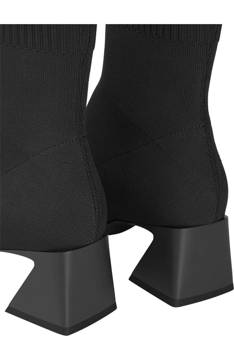 VIVAIA Square-Toe Water-Repellent Heeled Boots, Alternate, color, Black