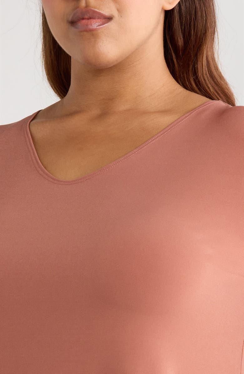 Vikki Vi Handkerchief Hem Tunic Top, Alternate, color, Clay