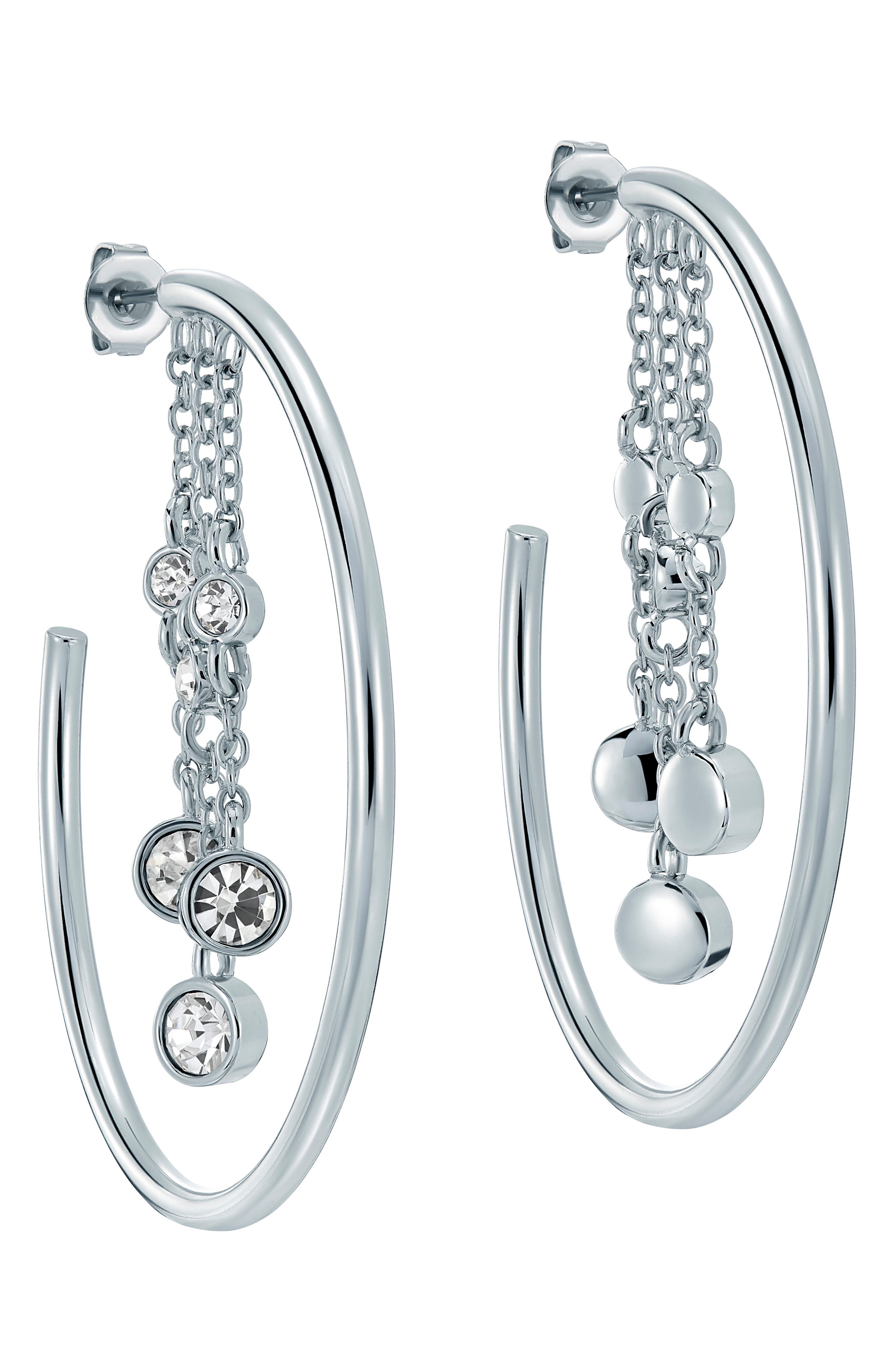 Ted Baker Cassidy Cascade Hoop Earrings In Metallic
