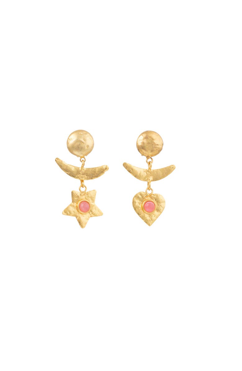 SYLVIA TOLEDANO Sol Y Luna Earrings, Main, color, Pink