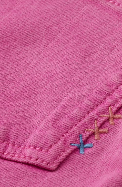 Scotch & Soda Kids' The Wave Wide Leg Jeans In Pink