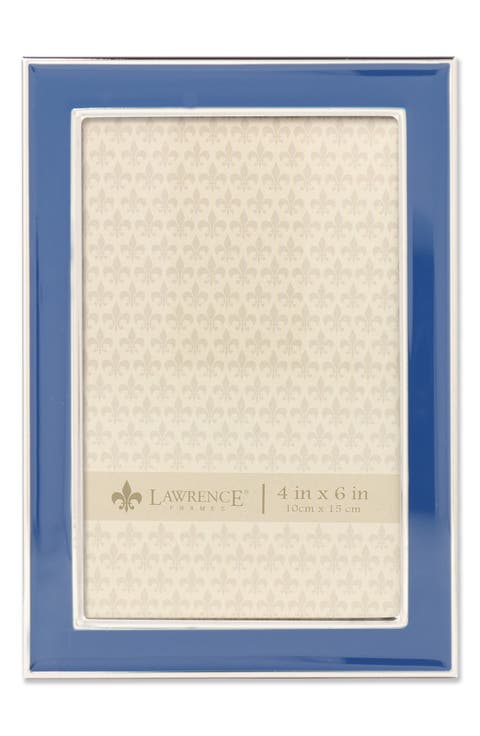 Navy Enamel Frame, 4"x6"