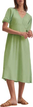 VELVET Parker Linen Midi Dress