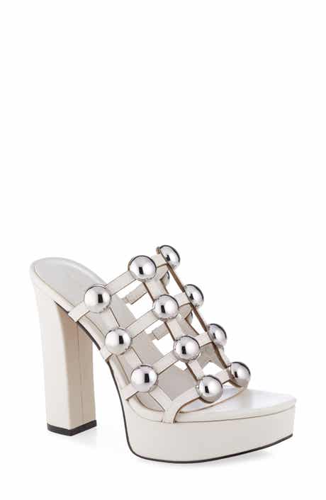 KARL LAGERFELD PARIS Addica Studded Platform Sandal