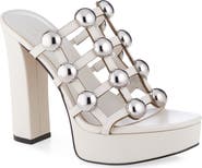 KARL LAGERFELD PARIS Addica Studded Platform Sandal