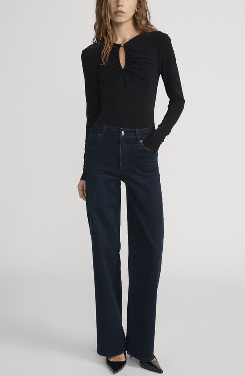 Frame Le Slim Palazzo High Waist Wide Leg Jeans In Blue
