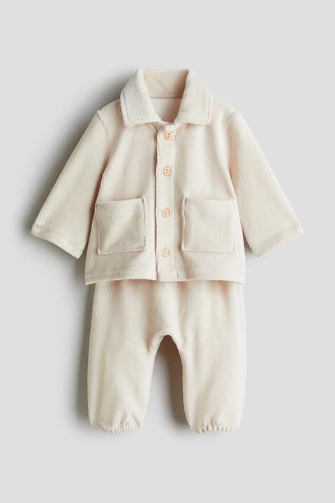 2-piece Ribbed Velour Set
