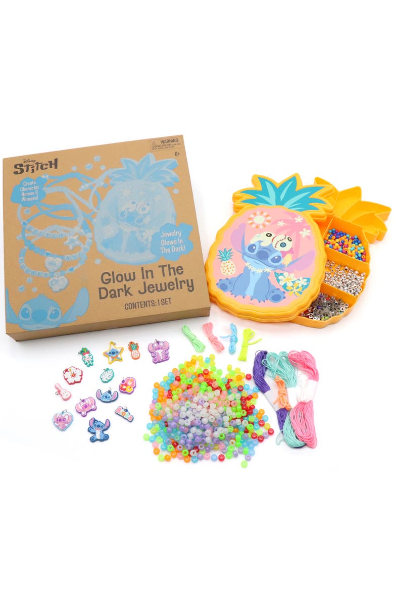Glow In The Dark Jewelry, Stitch, DIY Craft Activity Set, Main, color, Multicolored