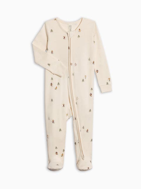 Organic Holiday Peyton Zipper Sleeper (Baby)