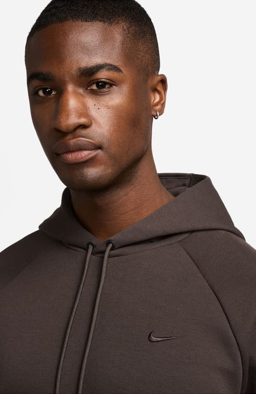Nike Primary Dri-fit Hoodie In Brown