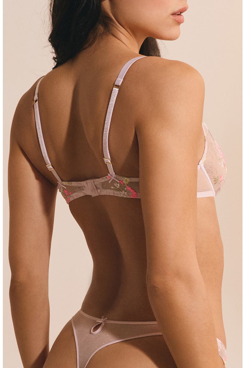 Petunia Classique Underwire Balconette Bra, Alternate, color, PINK MULTI