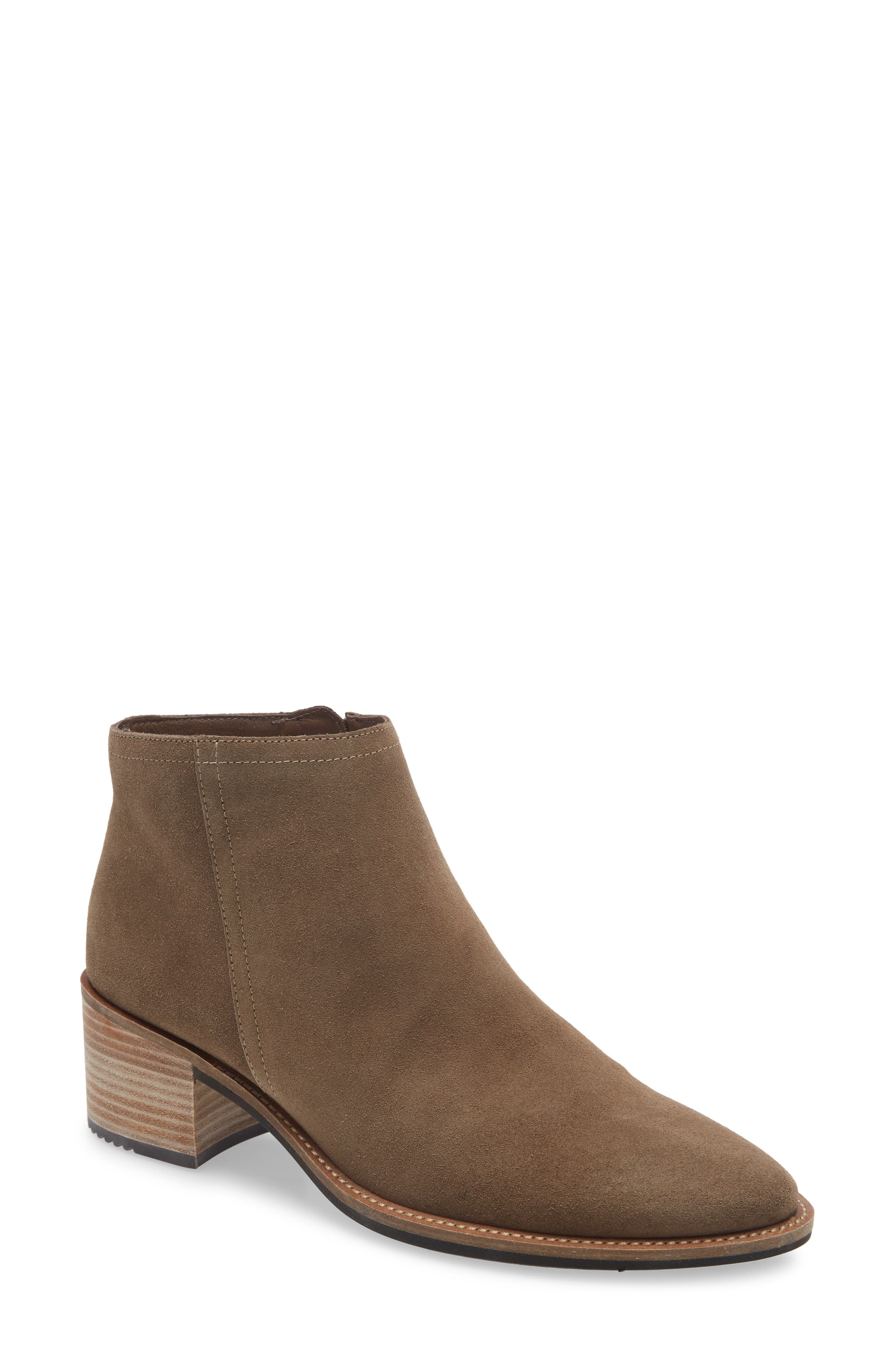 Shape 35 Water Repellent Bootie, Main, color, BIRCH SUEDE