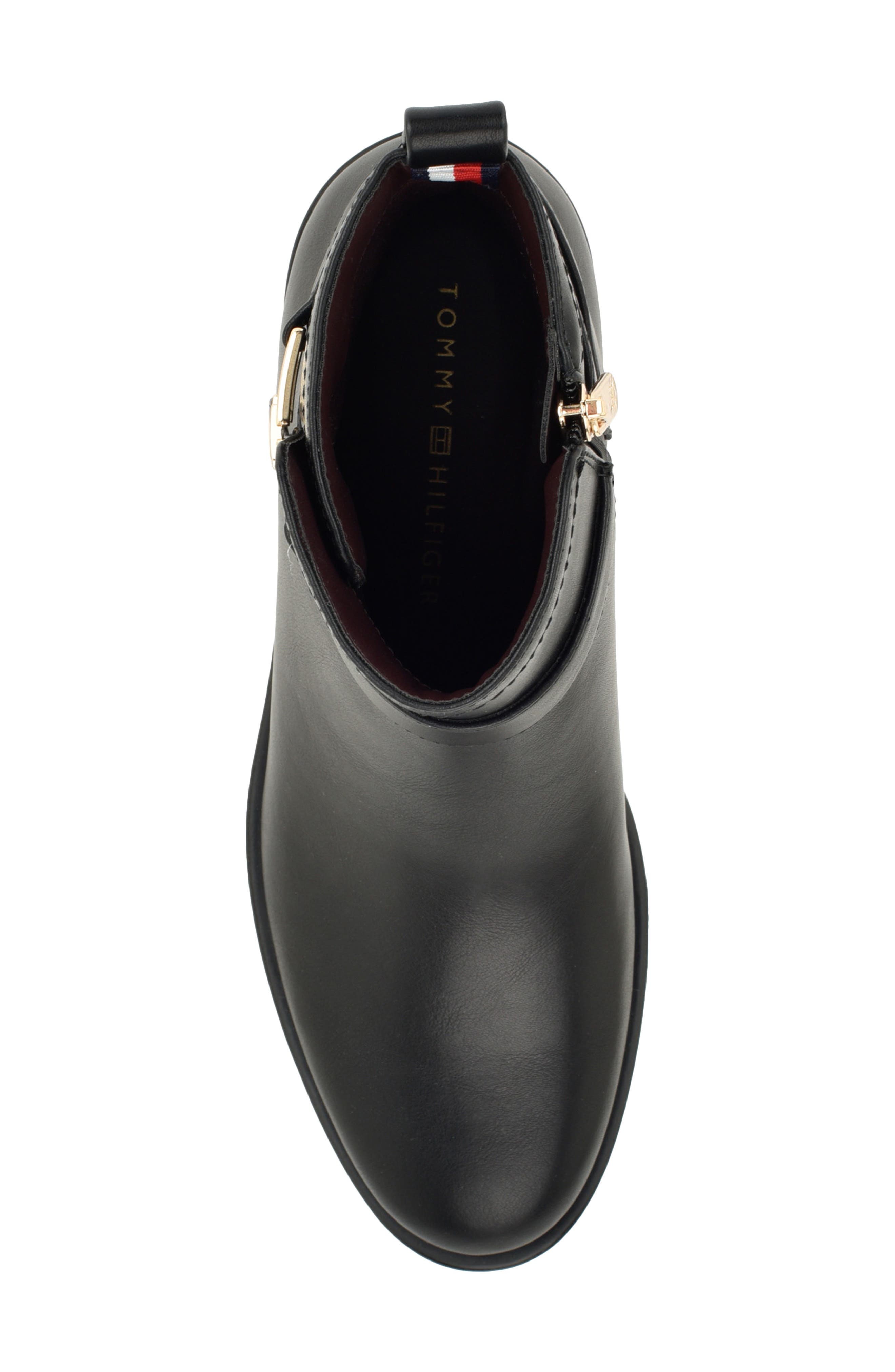 Idala Faux Leather Bootie, Alternate, color, BLACK