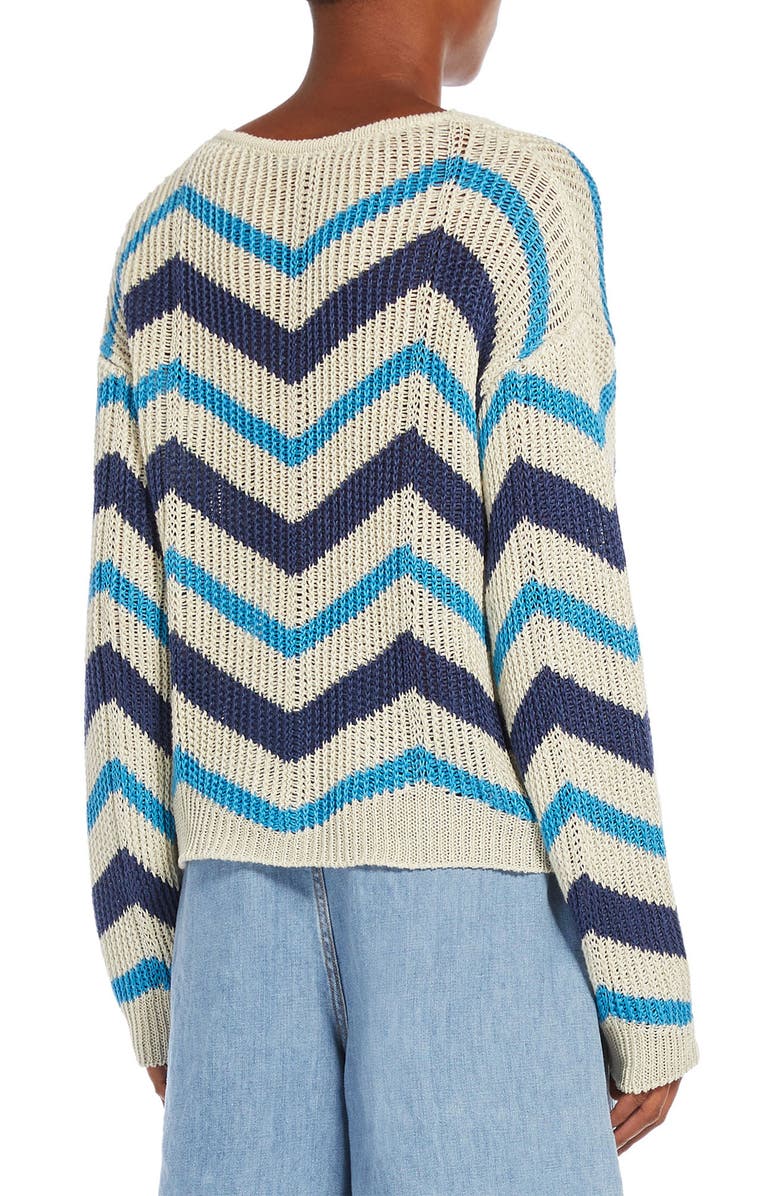 Weekend Max Mara Venusia Chevron Sweater, Alternate, color, 
