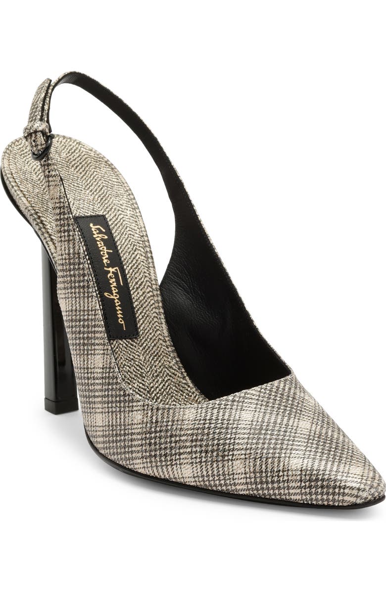 FERRAGAMO Jessie X5 Slingback Pump, Main, color, Light Yellow Gold