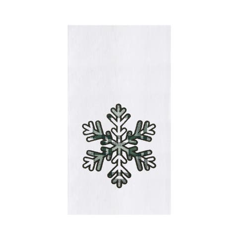 Evergreen Snowflake Towel