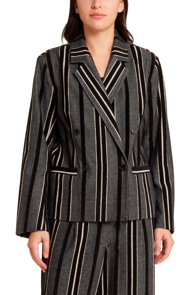 Masai Copenhagen Majadeloo Stripe Cotton Jacket, Alternate, color, 