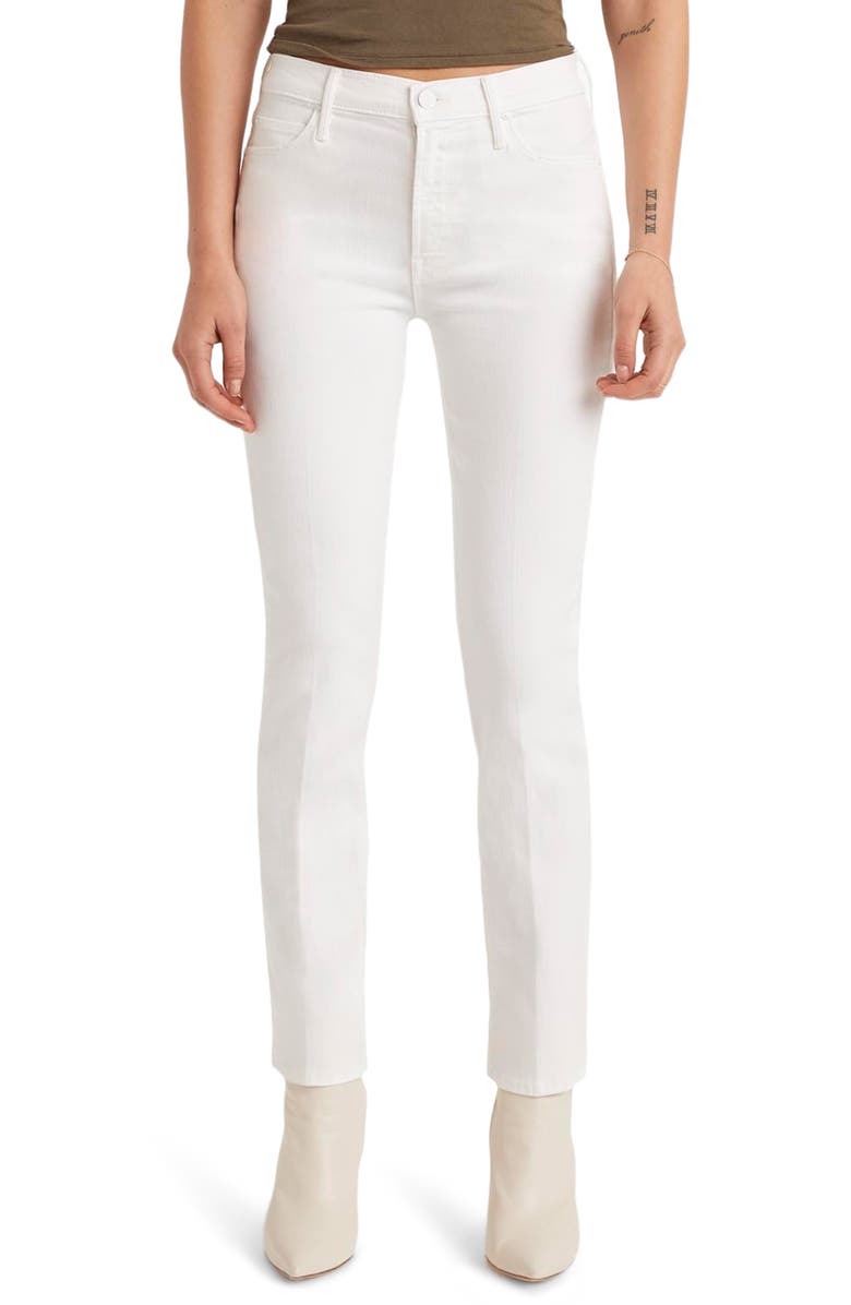MOTHER The Dazzler High Waist Ankle Slim Straight Leg Jeans, Main, color, 