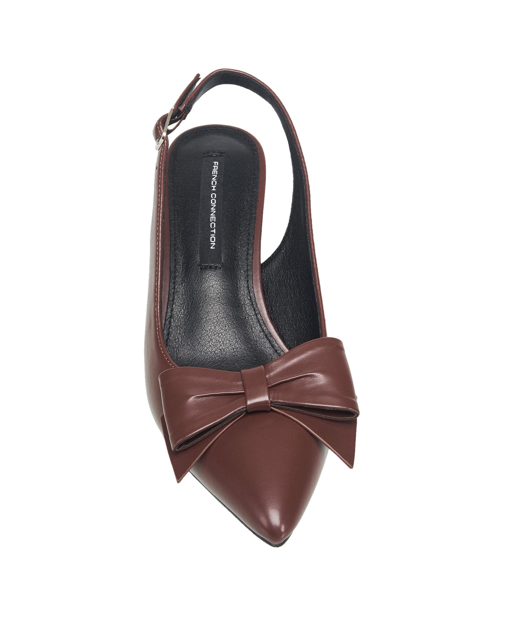 Bianca Oversized Bow Kitten Heel, Alternate, color, Brown