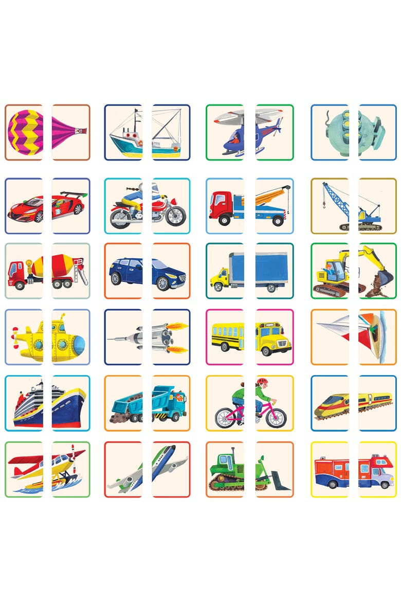 Kids' Vehicles Memory Match & Make Game, Alternate, color, MULTI