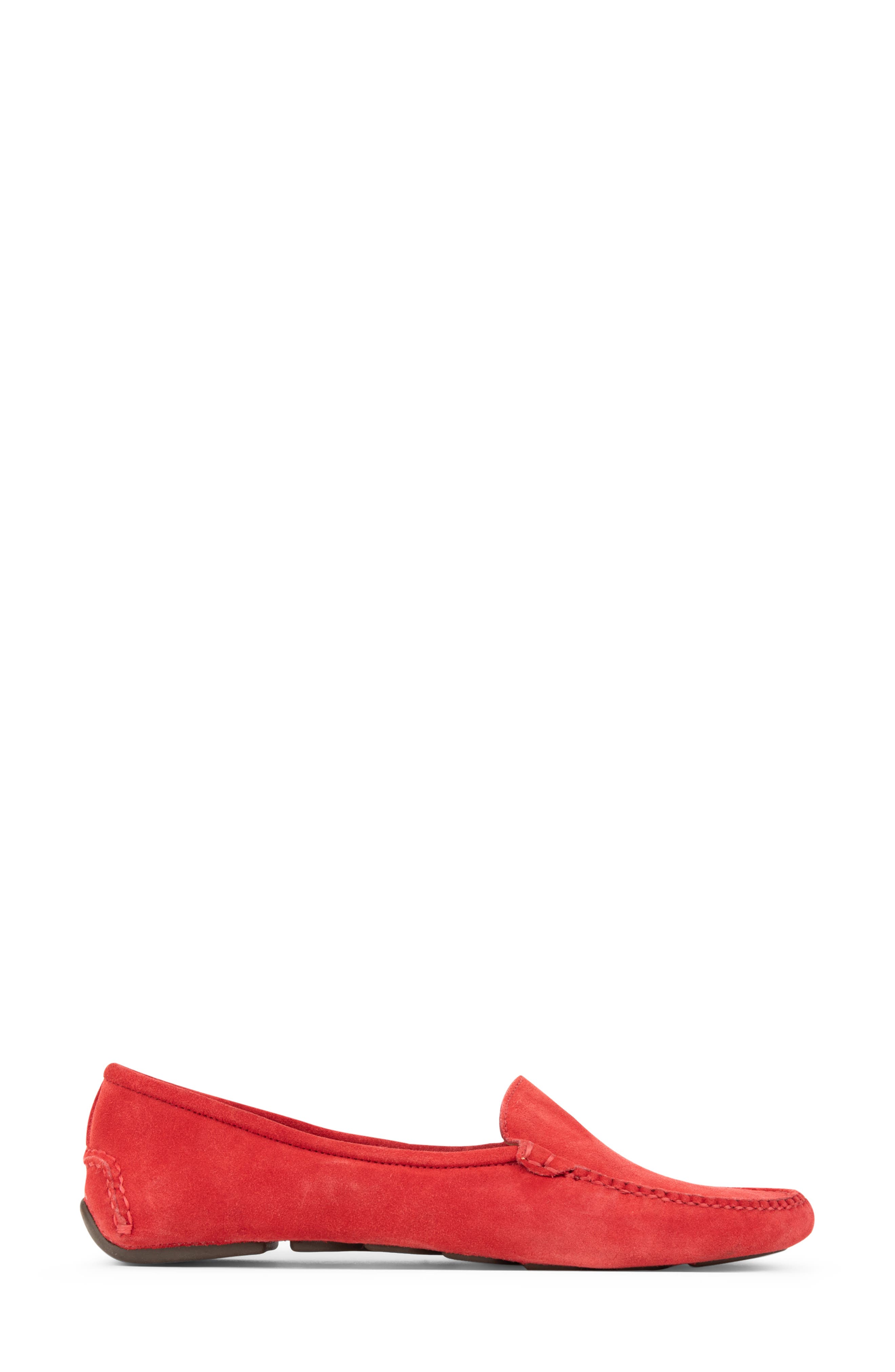 'Jillian' Loafer, Alternate, color, SCARLETT RED SUEDE