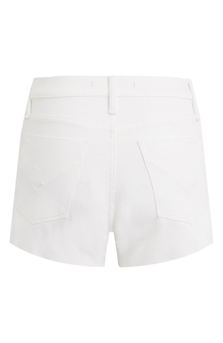Hudson Jeans Gemma Mid Rise Denim Shorts, Alternate, color, Clean White
