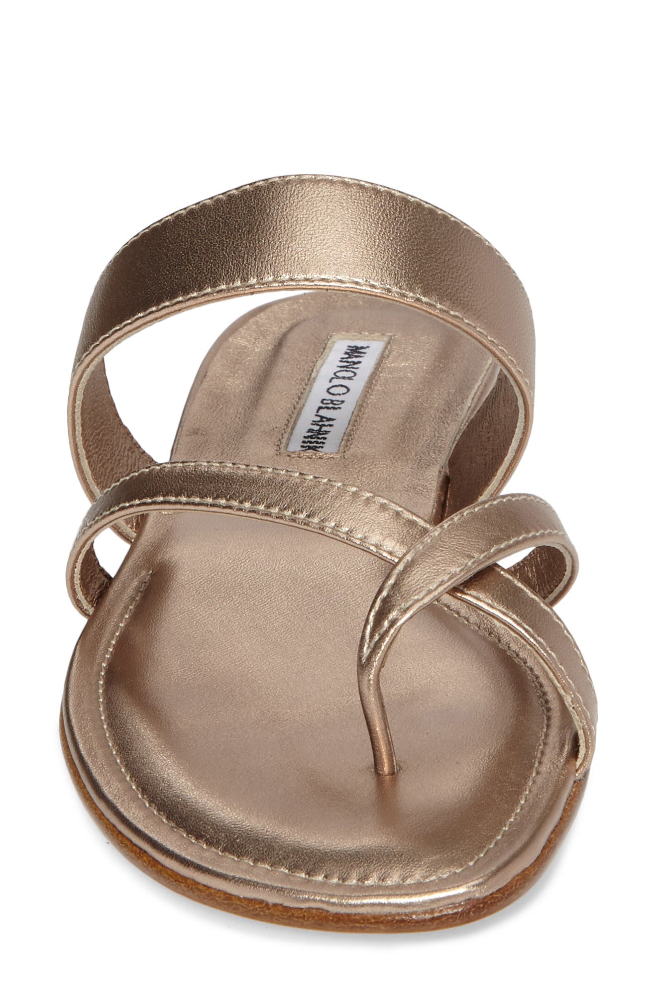 Slide Sandal, Alternate, color, LIGHT ROSE GOLD