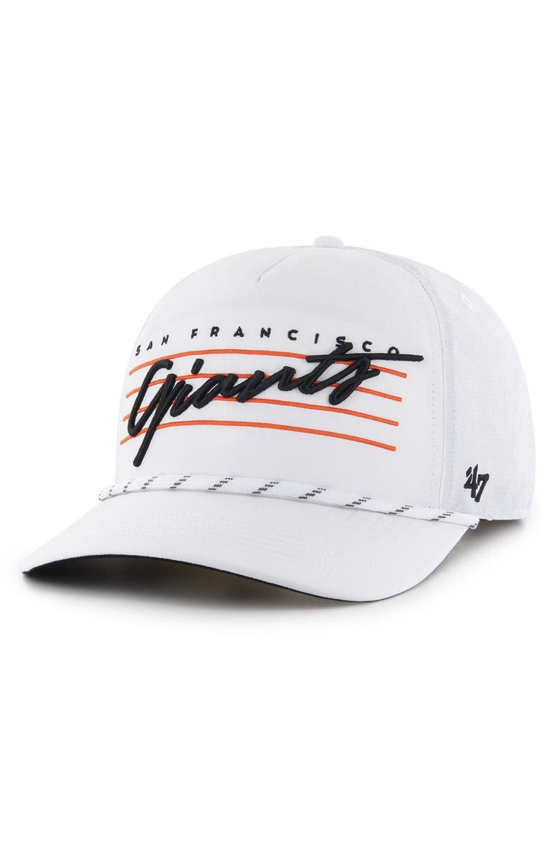 '47 Men's '47  White San Francisco Giants Downburst Hitch Snapback Hat, Main, color, 