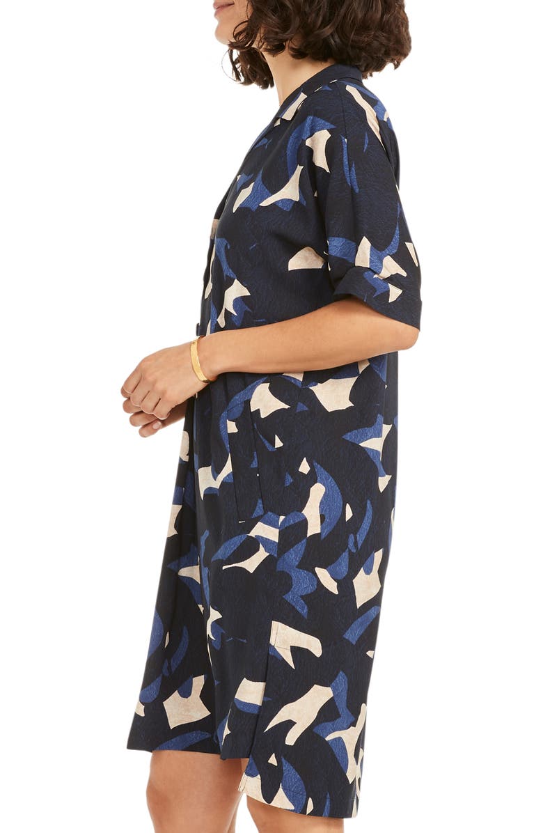 NIC+ZOE Abstract Billow Shirtdress, Alternate, color, 